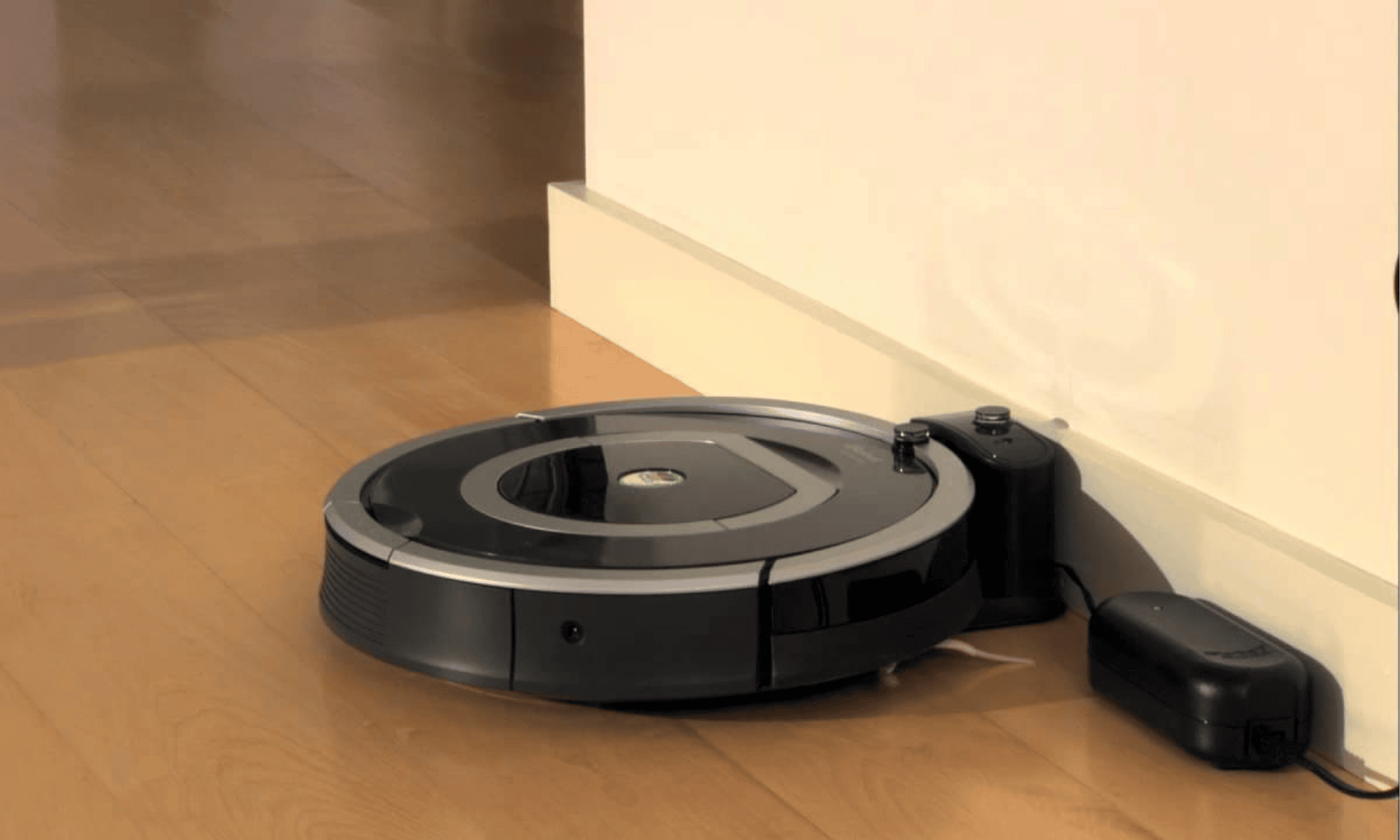 indicateurs visuels de charge sur un Roomba