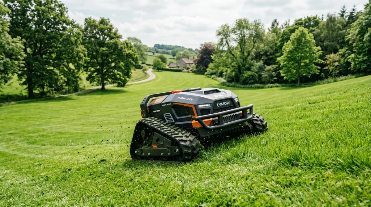 Lymow tech avis sur le robot tondeuse à chenilles