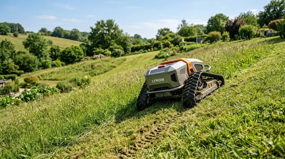 Lymow tech avis sur le robot tondeuse à chenilles
